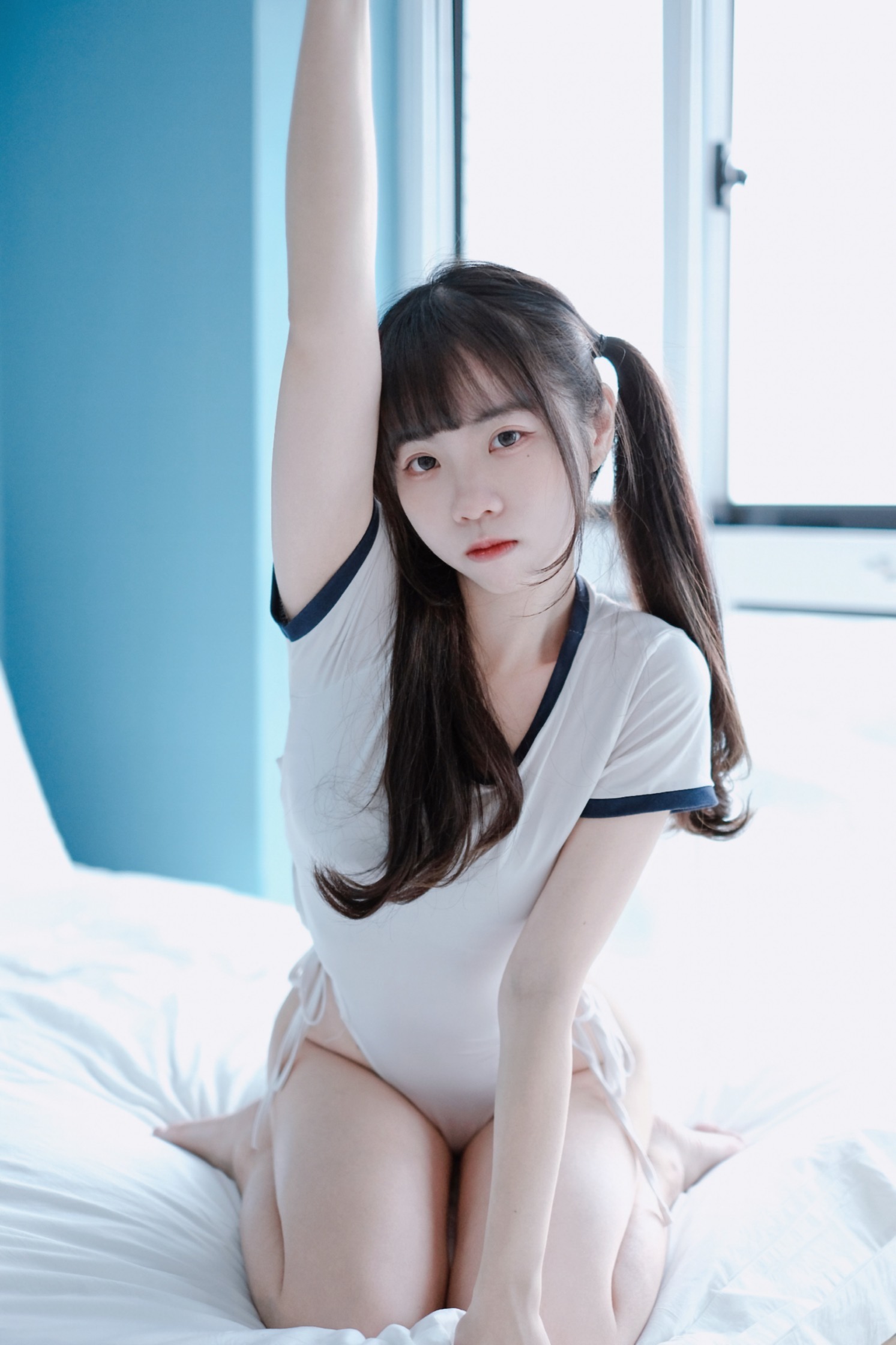 图片[1]-可可小白兔 – NO.010 體操服の女學生[28P]-XikXak